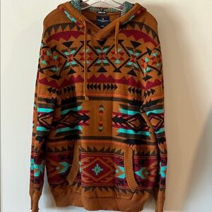 American Eagle - CL, Multicolor Southwestern Patterned Sweater